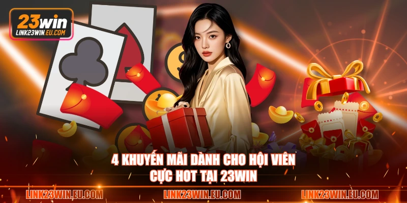 4 khuyến mãi dành cho hội viên cực hot tại 23WIN